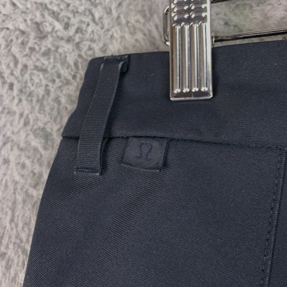 Lululemon Commission Pant Mens 31 x 31 Black Warpstreme Slim Tapered Fit Preppy